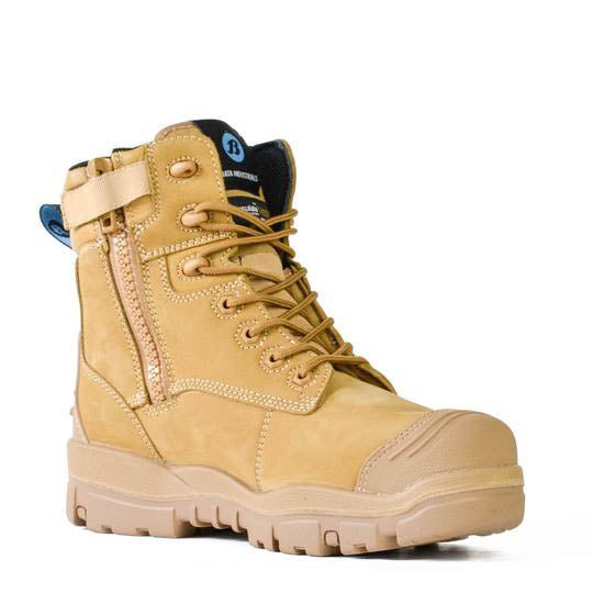 Boots Safety Long Reach CT Zip Wheat