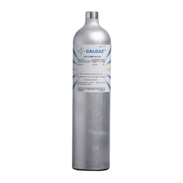 Calibration Gas Quad Ch4(2.5%), O2 (18.0%), H2S (25PPM), CO (100PPM)