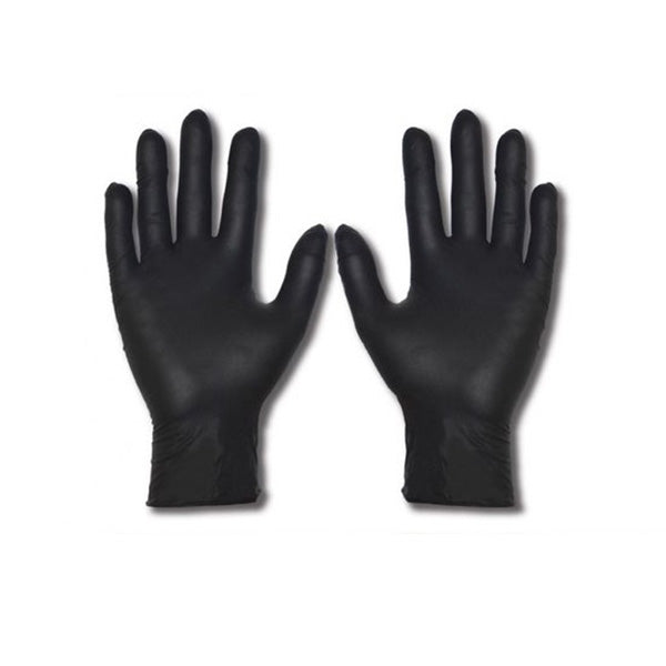 Gloves Disposable Nitrile Black Box 100 S - XL